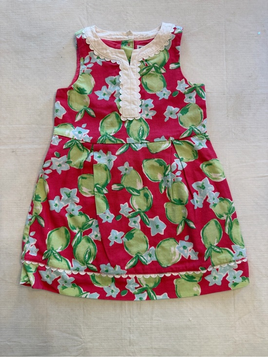 Janie and Jack Other - Janie and Jack Pink and Green Floral Dress with White Collar